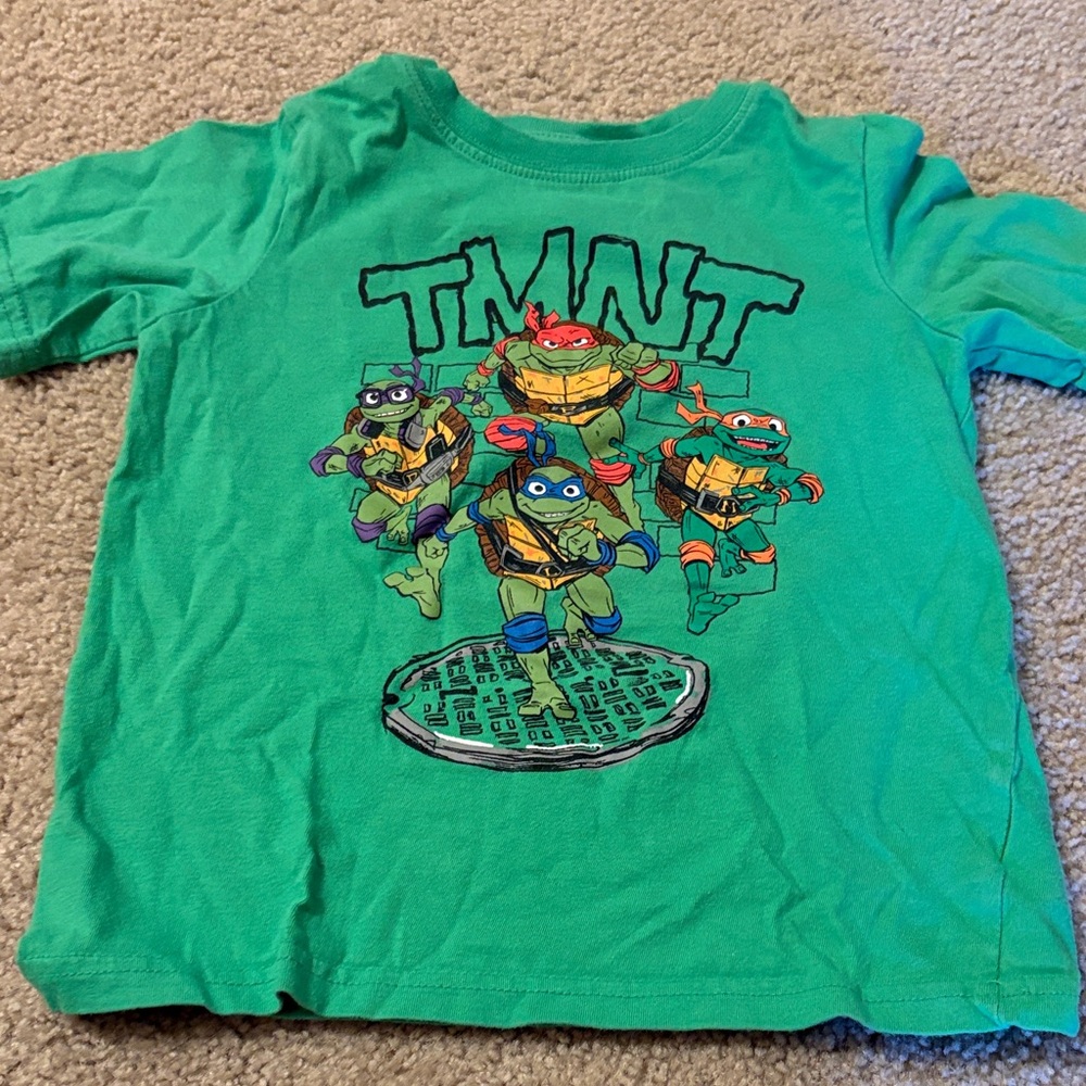 Kids Nickelodeon Mutant Mayhem Green Tee